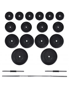 Set Bilanciere e 2 Manubri 60,5 kg