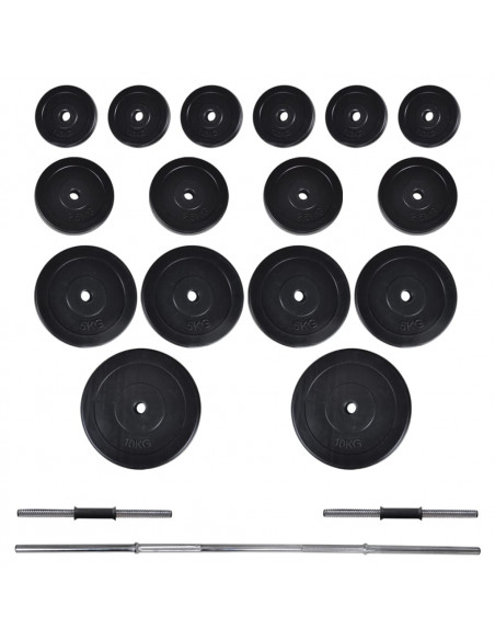 Set Bilanciere e 2 Manubri 60,5 kg