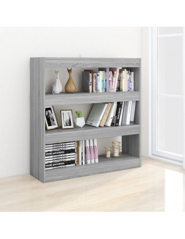 Libreria/Divisorio Grigio Sonoma 100x30x103 cm