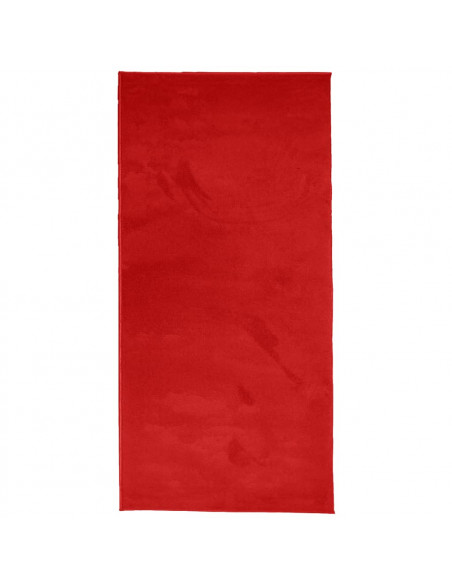 Tappeto OVIEDO a Pelo Corto Rosso 100x200 cm