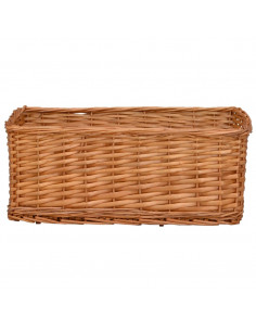 Set Cestini Impilabili 4 pz Marroni in Salice