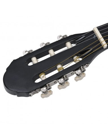 Set Chitarra Western 12 pz con Equalizzatore e 6 Corde Nera