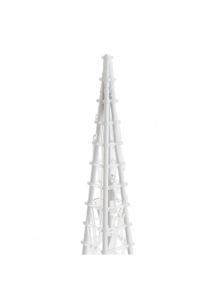 Set Coni Luce LED Decorativi Acrilici Bianco Freddo 30/45/60cm
