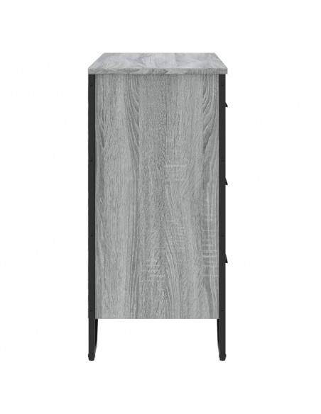 Cassettiera Grigio Sonoma 91x35,5x74,5 cm in Truciolato