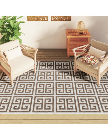 Tappeto a Pelo Corto Multicolore 190x300 cm Interni/Esterni