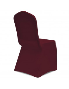 Set Coprisedie Elastiche 4 pz Rosso Bordò