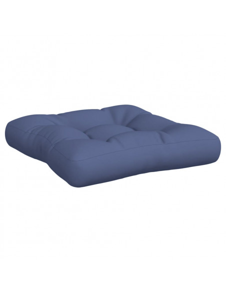 Set Cuscini per Pallet Blu Marino 60x38x13 cm in Tessuto