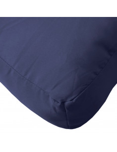 Set Cuscini per Pallet Blu Marino 60x40x12 cm in Tessuto