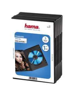 Set custodie CD e DVD Hama 00051297 Black
