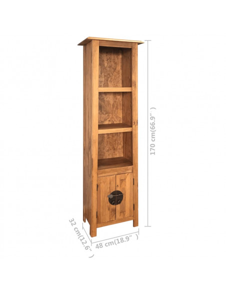 Set da Bagno 5 pz in Legno Massello di Pino