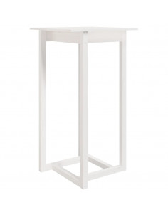 Set da Bar 3 pz Bianco in Legno Massello di Pino 2