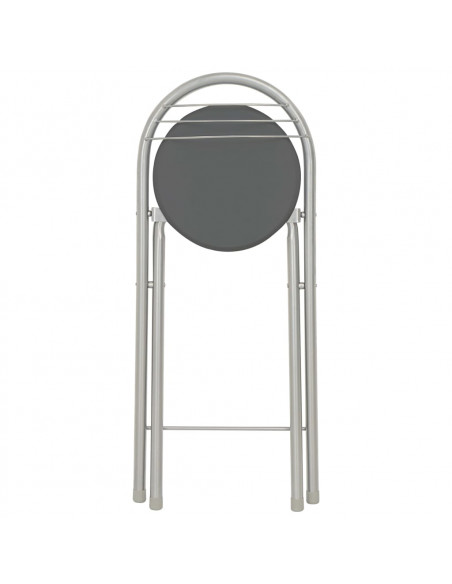 Set da Bar 3 pz con Mensole in Legno e Acciaio Nero