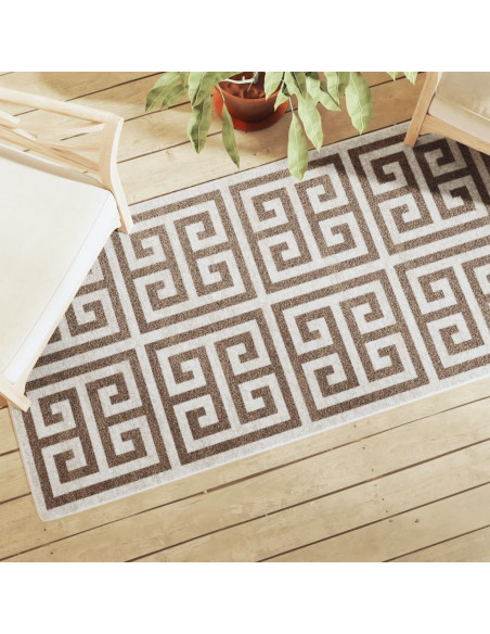 Tappeto a Pelo Corto Multicolore 80x300 cm Interni/Esterni