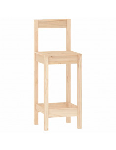 Set da Bar 3 pz in Legno Massello di Pino 2