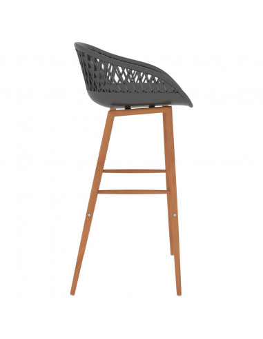 Set da Bar 5 pz Bianco e Grigio