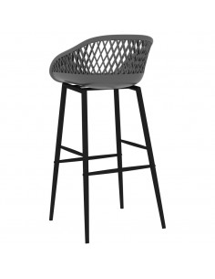 Set da Bar 5 pz Nero e Grigio