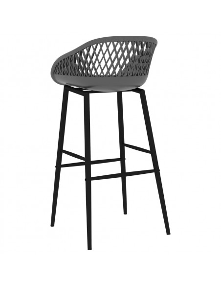 Set da Bar 5 pz Nero e Grigio