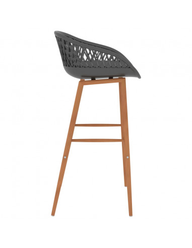 Set da Bar 5 pz Nero e Grigio