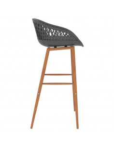 Set da Bar 7 pz Bianco e Grigio