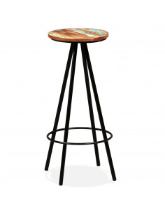 Set da Bar 7 pz in Legno Massello di Recupero