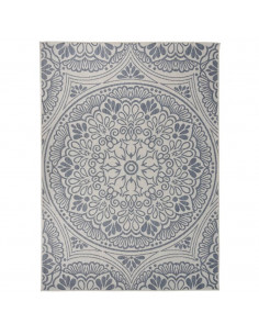 Tappeto da Esterni a Tessitura Piatta 200x280 cm Motivo Blu
