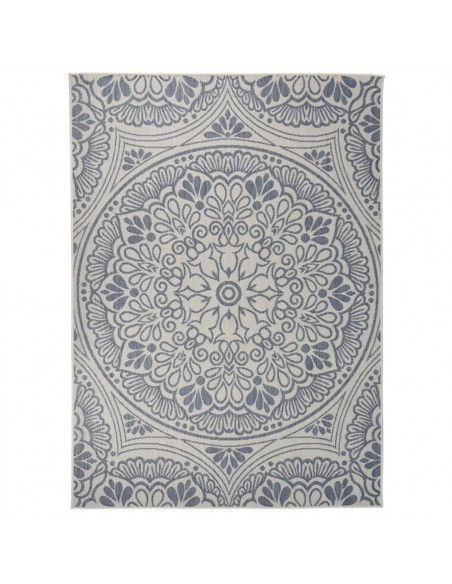 Tappeto da Esterni a Tessitura Piatta 200x280 cm Motivo Blu