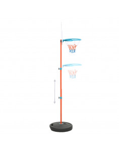 Set da Basket Portatile Regolabile 133-160 cm
