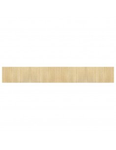 Tappeto Rettangolare Natura Chiaro 60x400 cm in Bambù