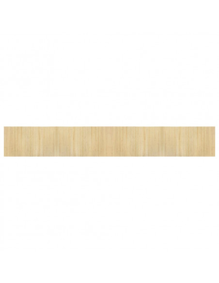 Tappeto Rettangolare Natura Chiaro 60x400 cm in Bambù