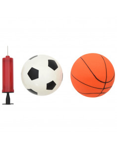 Set da Calcio e Basket per Bambini con Palloni 98x50x70 cm 2