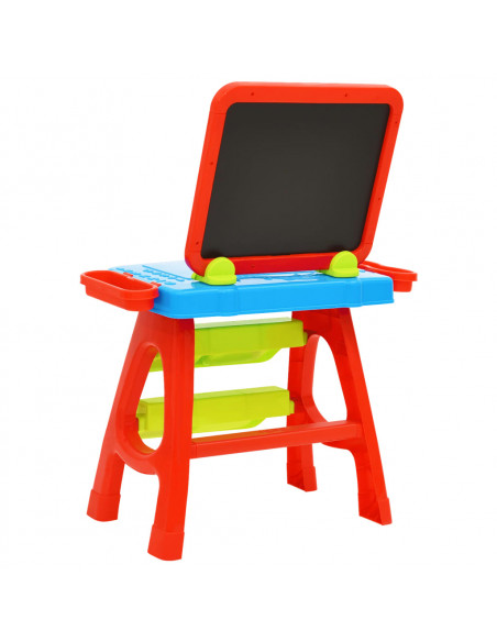 Set da Gioco 3-1 per Bambini con Cavalletto e Scrivania