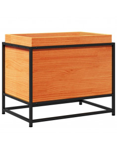 Fioriera Giardino Marrone Cera 60x50x40 cm Legno Massello Pino 2