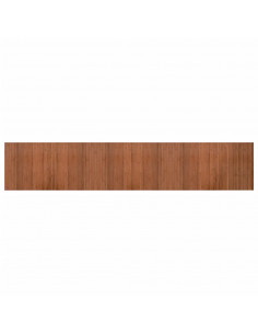 Tappeto Rettangolare Marrone 60x300 cm in Bambù