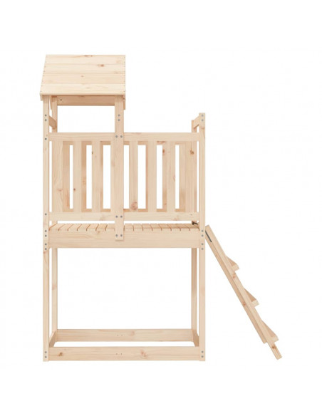 Set da Gioco da Esterno 53x110x214 cm in Legno Massello di Pino