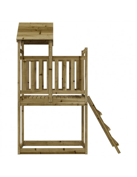 Set da Gioco da Esterno 53x110x214 cm Legno di Pino Impregnato