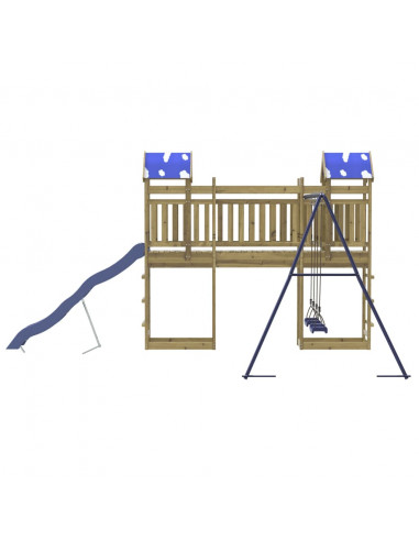 Set da Gioco da Esterno in Legno di Pino Impregnato