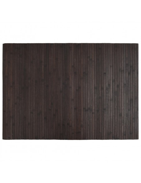 Tappeto Rettangolare Marrone Scuro 70x100 cm in Bambù