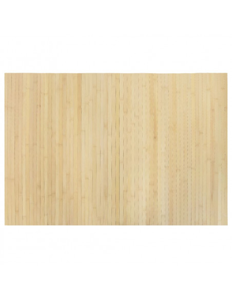 Tappeto Rettangolare Natura Chiaro 70x100 cm in Bambù