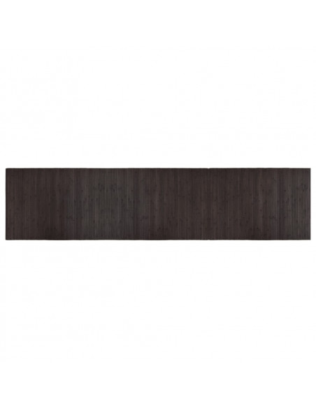 Tappeto Rettangolare Marrone Scuro 70x300 cm in Bambù