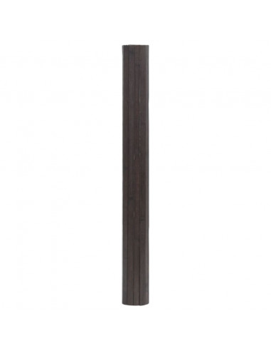 Tappeto Rettangolare Marrone Scuro 70x300 cm in Bambù