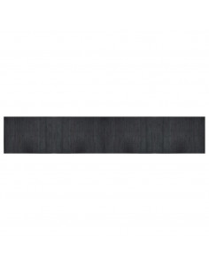 Tappeto Rettangolare Grigio 70x400 cm in Bambù