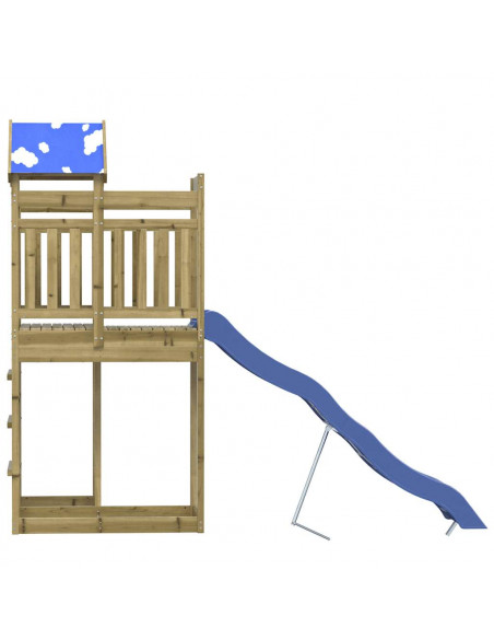 Set da Gioco da Esterno in Legno di Pino Impregnato