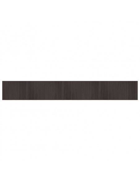 Tappeto Rettangolare Marrone Scuro 70x500 cm in Bambù