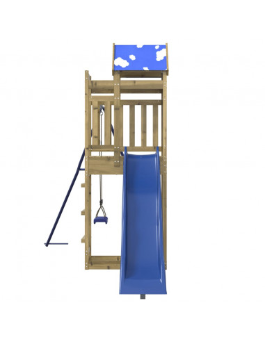 Set da Gioco da Esterno in Legno di Pino Impregnato