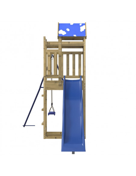 Set da Gioco da Esterno in Legno di Pino Impregnato