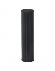 Tappeto Rettangolare Nero 70x100 cm in Bambù 2