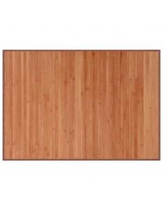 Tappeto Rettangolare Marrone 70x100 cm in Bambù