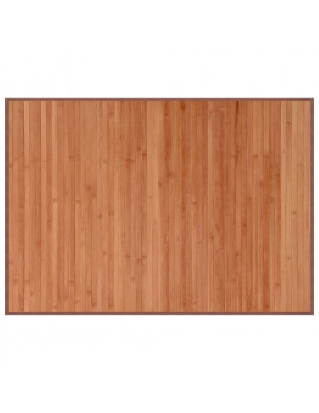 Tappeto Rettangolare Marrone 70x100 cm in Bambù