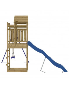 Set da Gioco da Esterno in Legno di Pino Impregnato