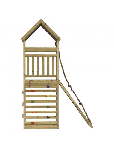 Set da Gioco da Esterno in Legno di Pino Impregnato
